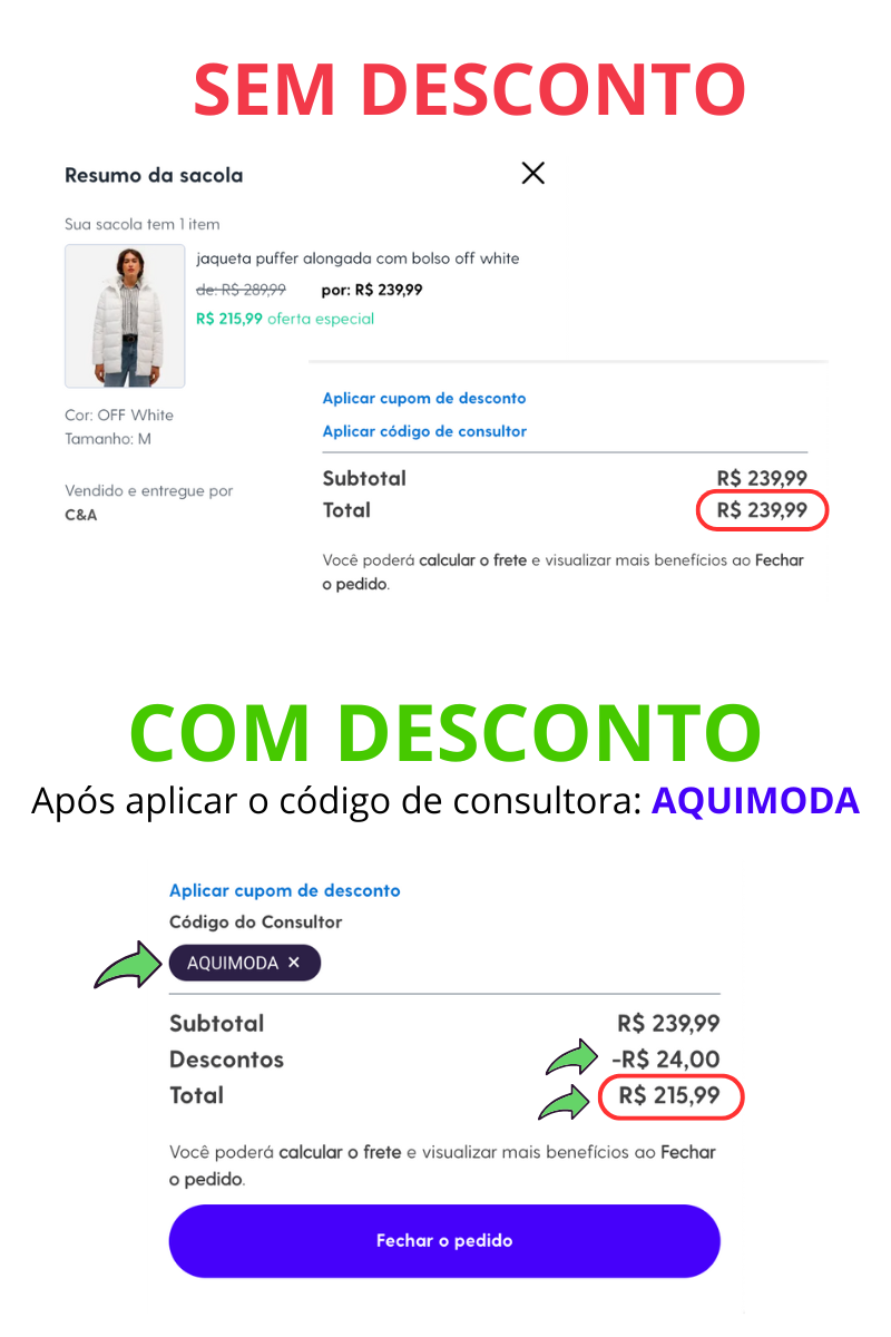 Código de consultor C&A