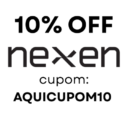 cupom nexen fitness código: AQUICUPOM10