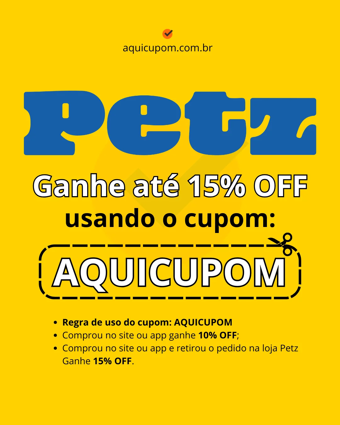 Cupom de desconto Petz válido hoje