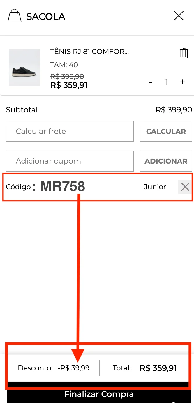 codigo do vendedor MR CAT: MR758 para 10% OFF