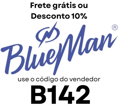 Código de vendedor Blueman B142 libera frete grátis e desconto no site oficial da Blueman