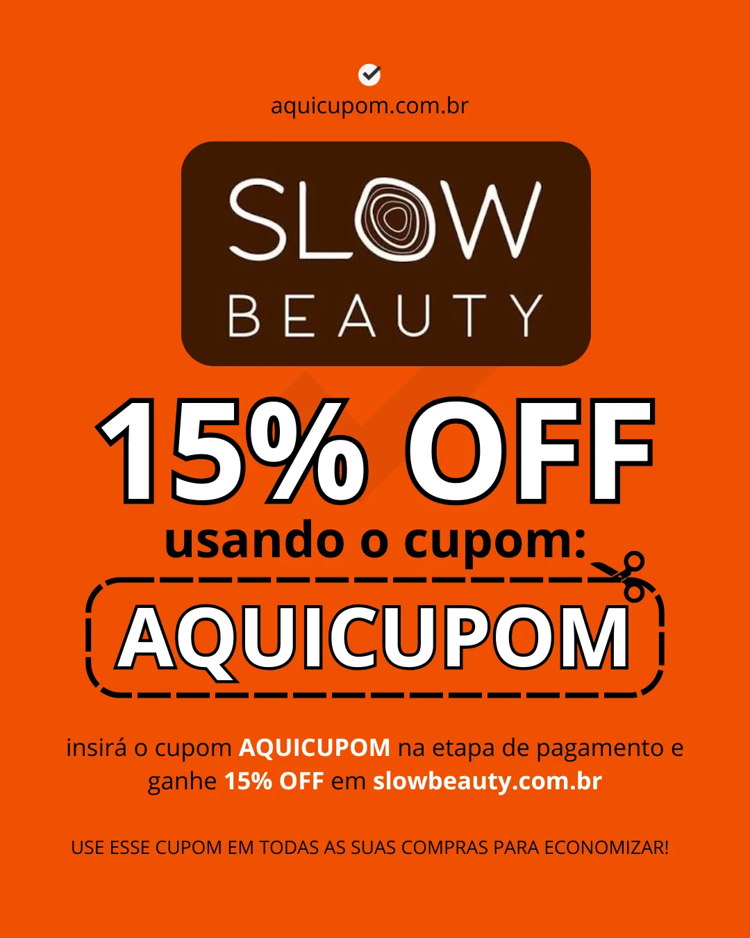 Cupom Slow Beauty válido hoje