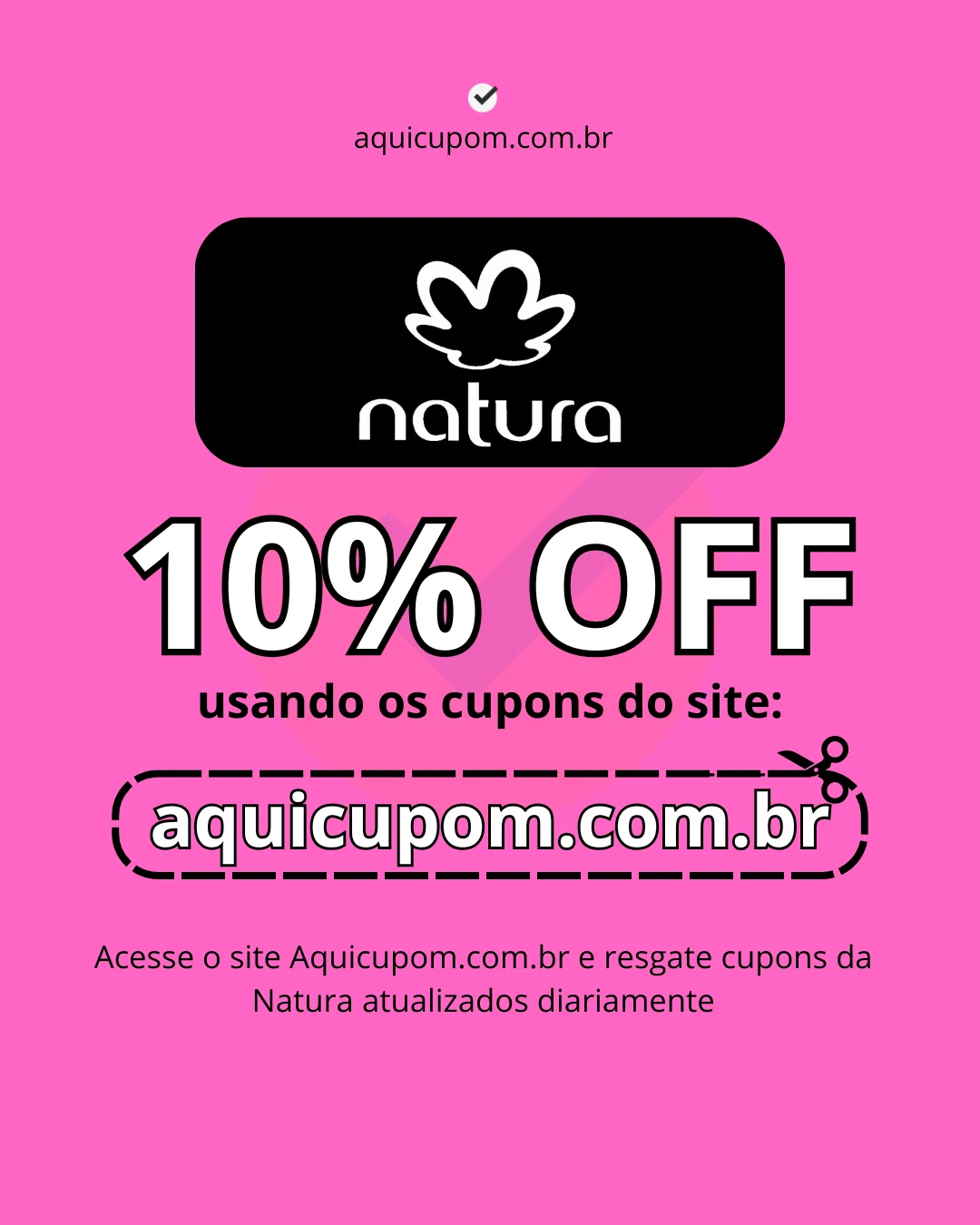 Cupom de desconto Natura válido hoje