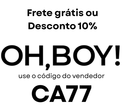 código de vendedor ohboy para frete grátis ou 10% off