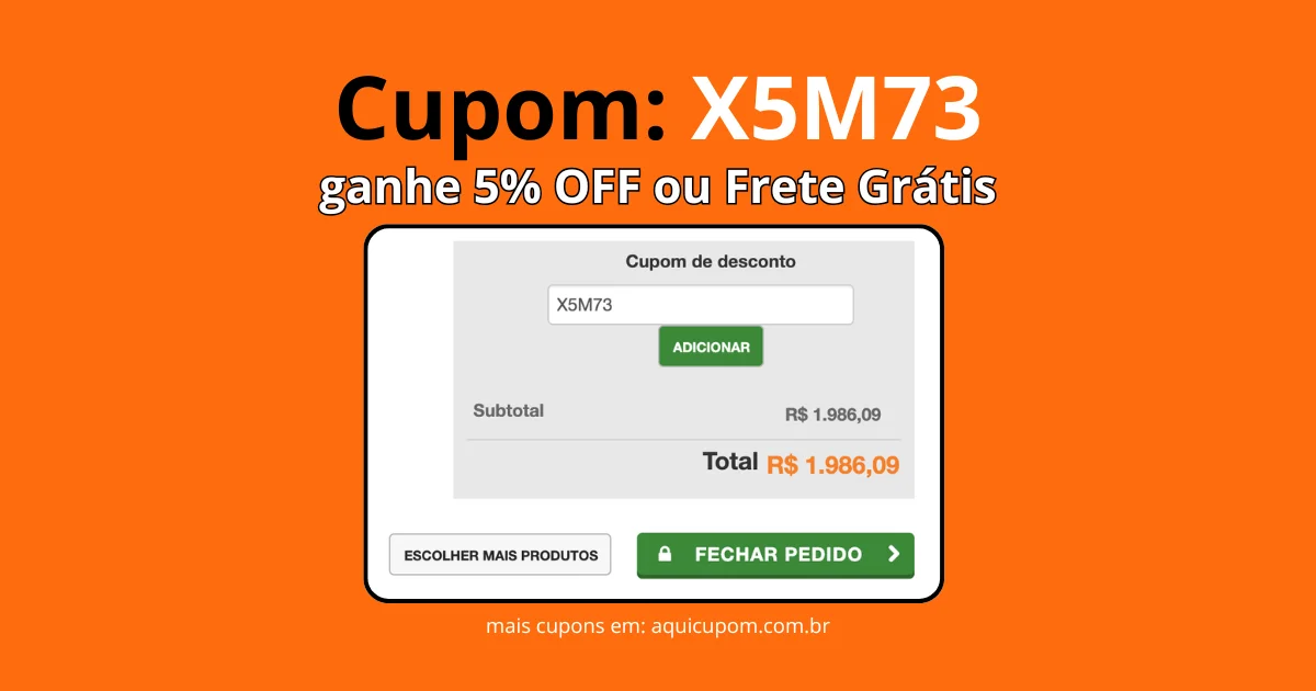 cupom de desconto X5 Music válido hoje