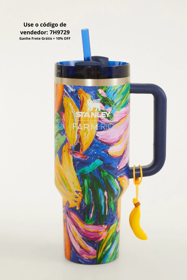 Copo Quencher Stanley Bananas x Farm Rio 887ml