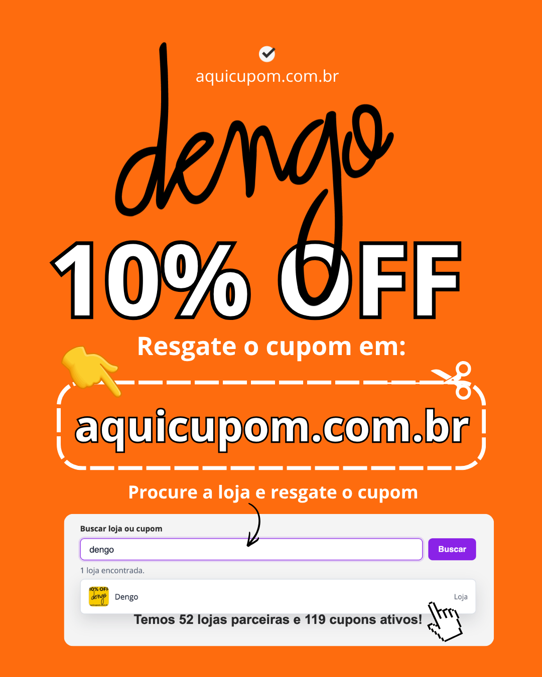 Cupom Dengo Chocolate de 10% OFF é no Aquicupom.com.br