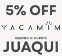 Cupom Yacamim: JUAQUI para 5% OFF